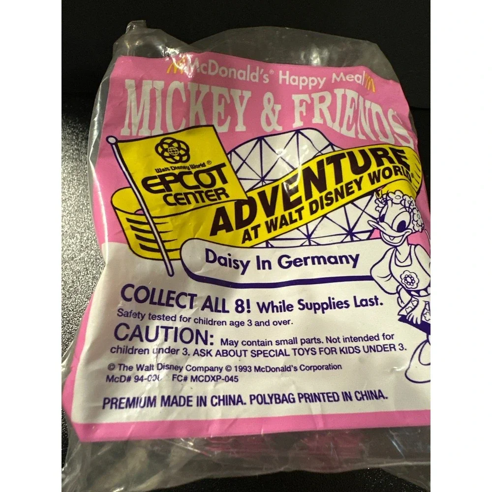 1993 McDonald's Daisy in Germany Epcot Adventure Happy Meal Toy Sealed NOS Disne